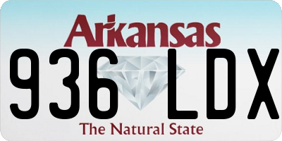 AR license plate 936LDX