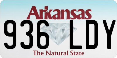 AR license plate 936LDY