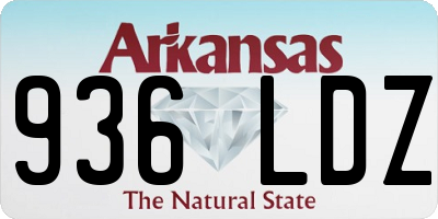 AR license plate 936LDZ