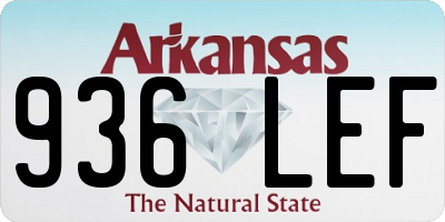 AR license plate 936LEF
