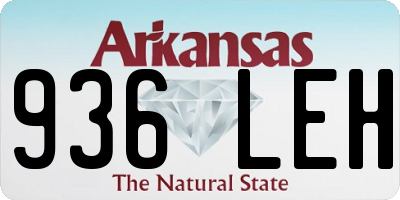 AR license plate 936LEH