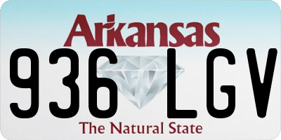 AR license plate 936LGV