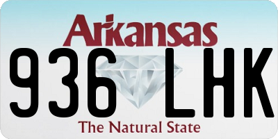 AR license plate 936LHK