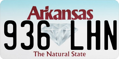 AR license plate 936LHN