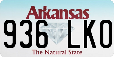 AR license plate 936LKO