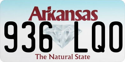 AR license plate 936LQO