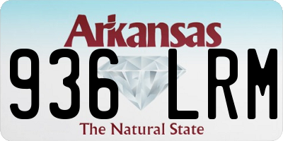 AR license plate 936LRM
