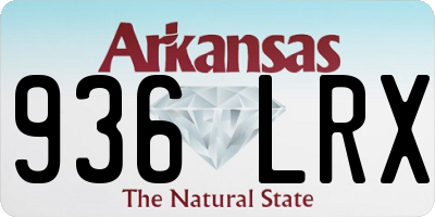 AR license plate 936LRX