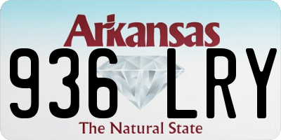 AR license plate 936LRY