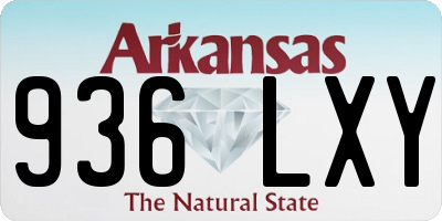 AR license plate 936LXY