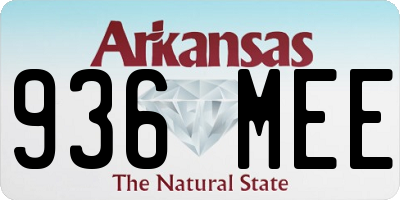 AR license plate 936MEE