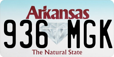 AR license plate 936MGK