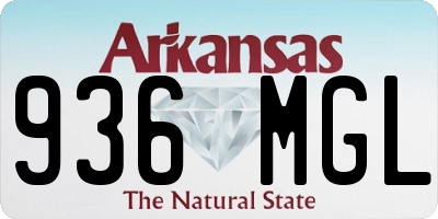 AR license plate 936MGL