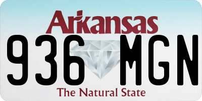 AR license plate 936MGN