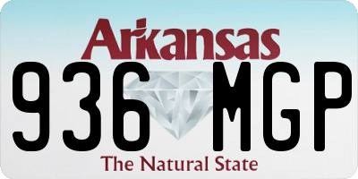 AR license plate 936MGP