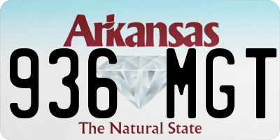 AR license plate 936MGT