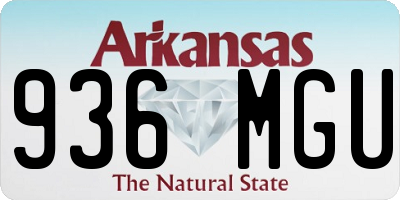 AR license plate 936MGU