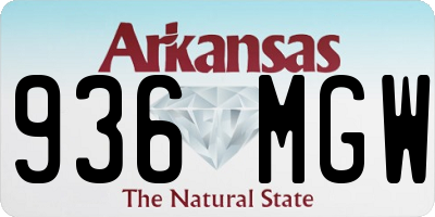 AR license plate 936MGW
