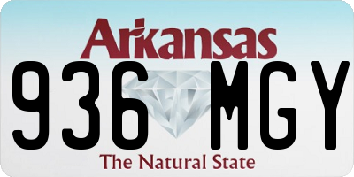 AR license plate 936MGY