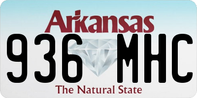 AR license plate 936MHC