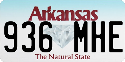AR license plate 936MHE