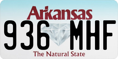 AR license plate 936MHF