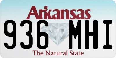 AR license plate 936MHI