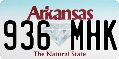 AR license plate 936MHK