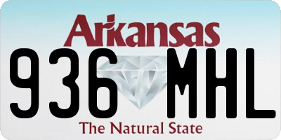 AR license plate 936MHL