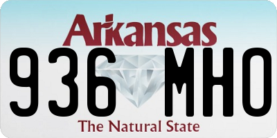AR license plate 936MHO