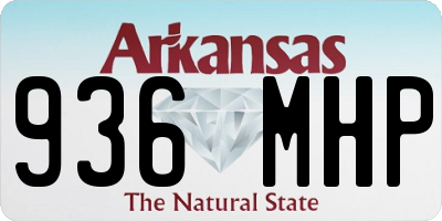 AR license plate 936MHP