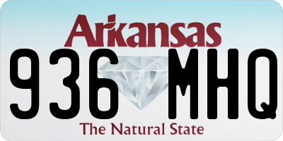 AR license plate 936MHQ