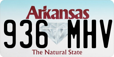 AR license plate 936MHV