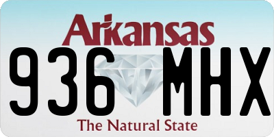 AR license plate 936MHX