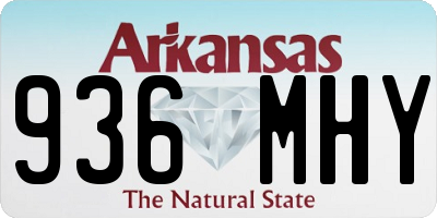 AR license plate 936MHY