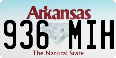 AR license plate 936MIH