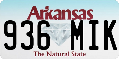 AR license plate 936MIK