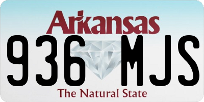 AR license plate 936MJS