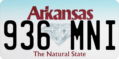 AR license plate 936MNI