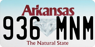 AR license plate 936MNM