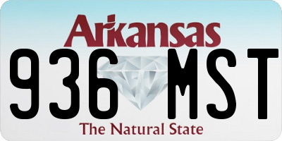 AR license plate 936MST