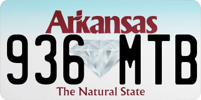 AR license plate 936MTB