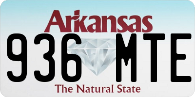 AR license plate 936MTE