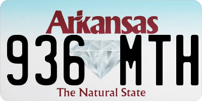 AR license plate 936MTH