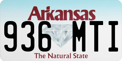 AR license plate 936MTI