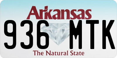 AR license plate 936MTK
