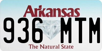 AR license plate 936MTM