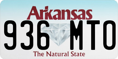 AR license plate 936MTO