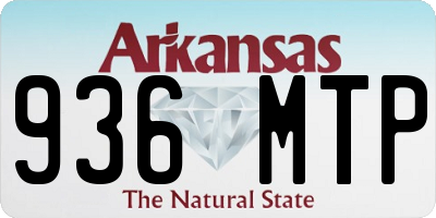 AR license plate 936MTP
