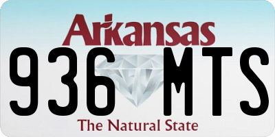 AR license plate 936MTS